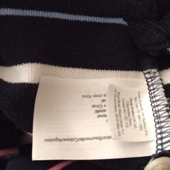 Brooks Brothers Country Club Men Stripe Knit Short Sleeve Golf Polo XL X-Large - Picture 8 of 8